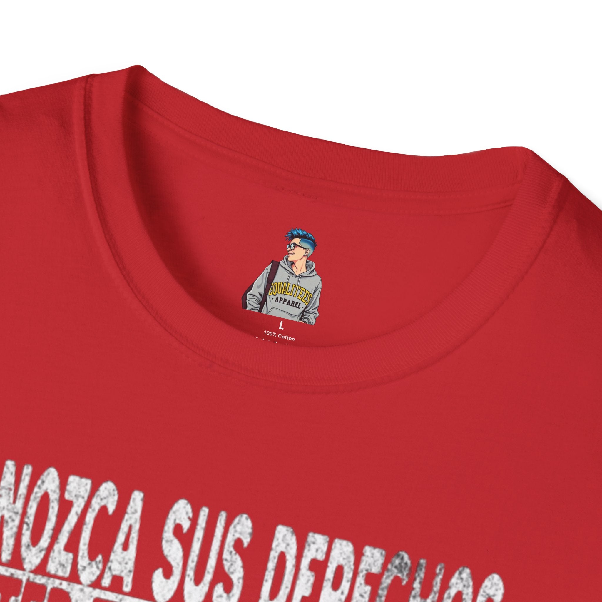 Voting Rights T-Shirt — Spanish "CONOZCA SUS DERECHOS"
