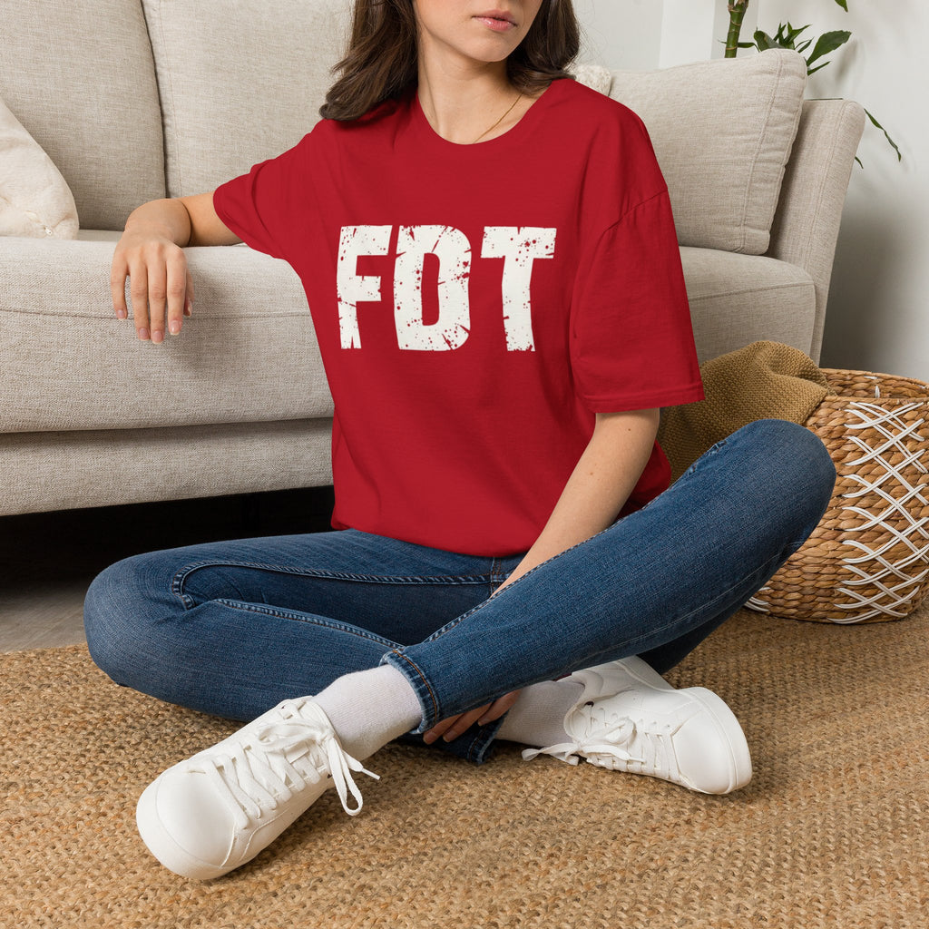 FDT Political Protest Distressed Graphic T-Shirt
