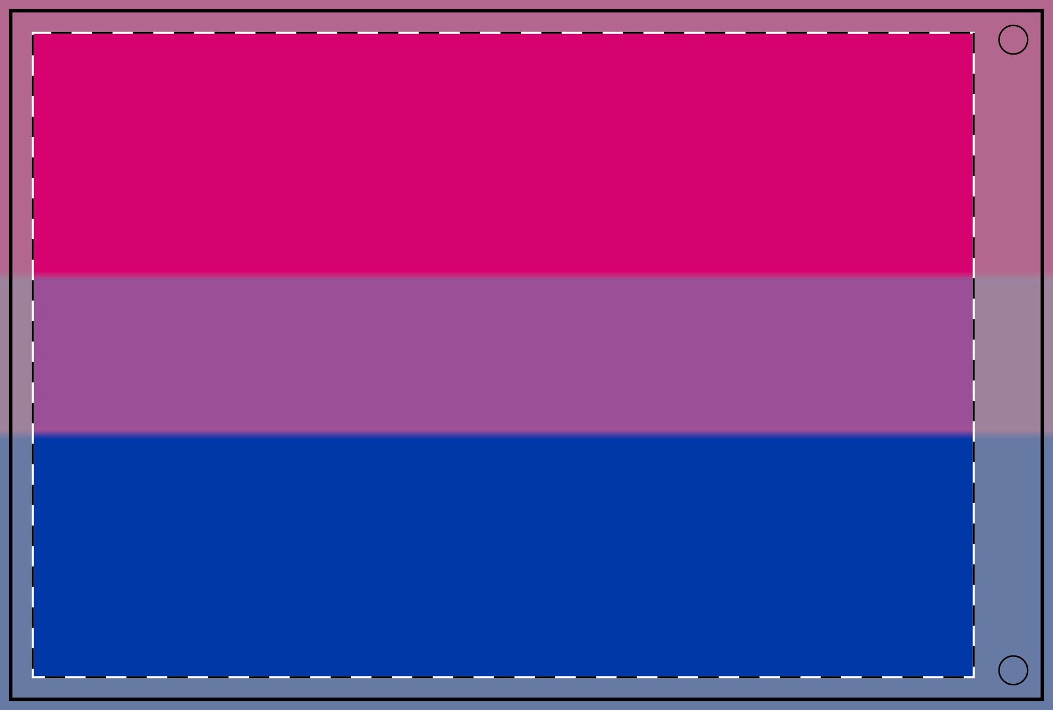 Double Sided Bisexual Pride Flag - Celebrate Inclusivity and Support LGBTQ+ Pride