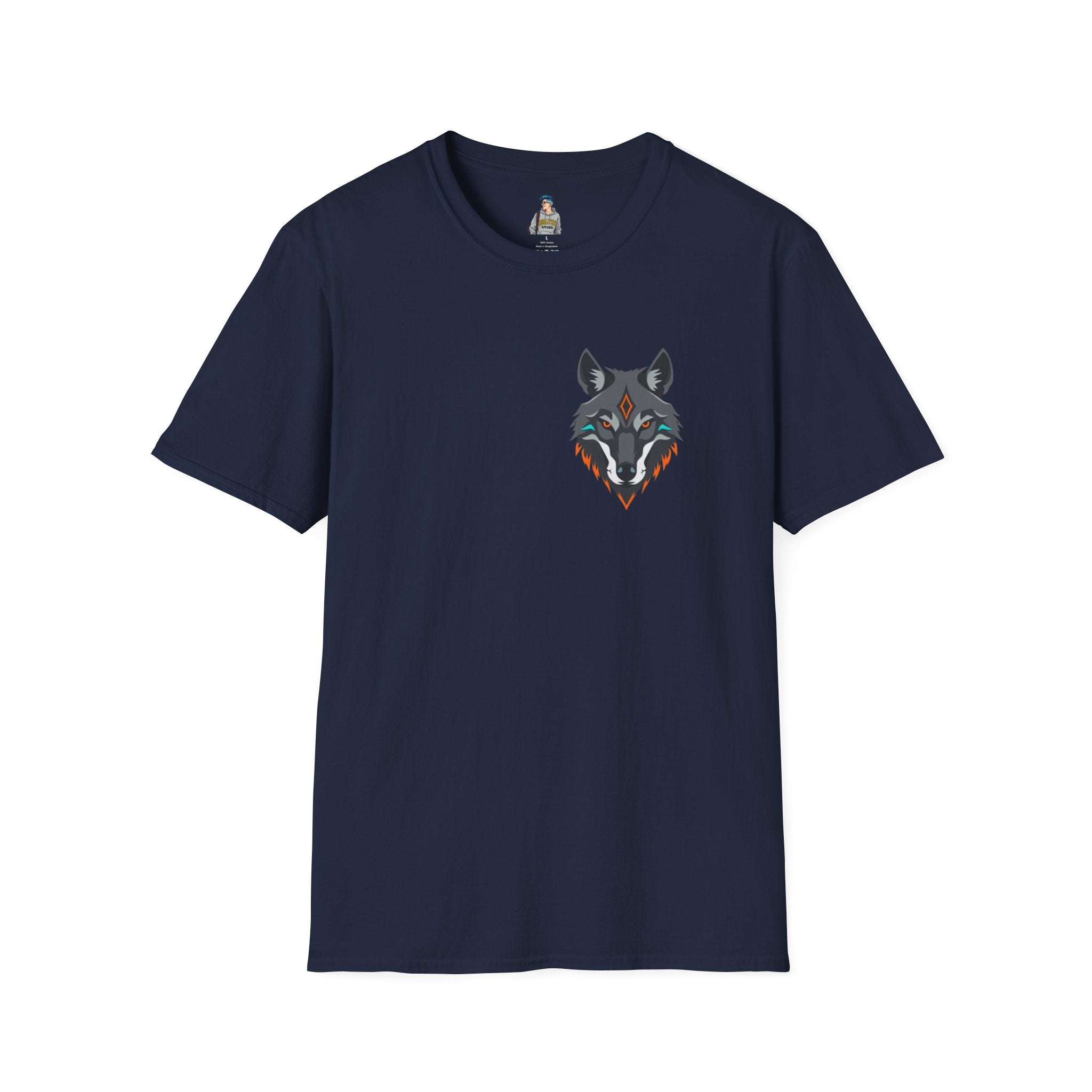 Mystical Wolf Design Unisex Softstyle T-shirt