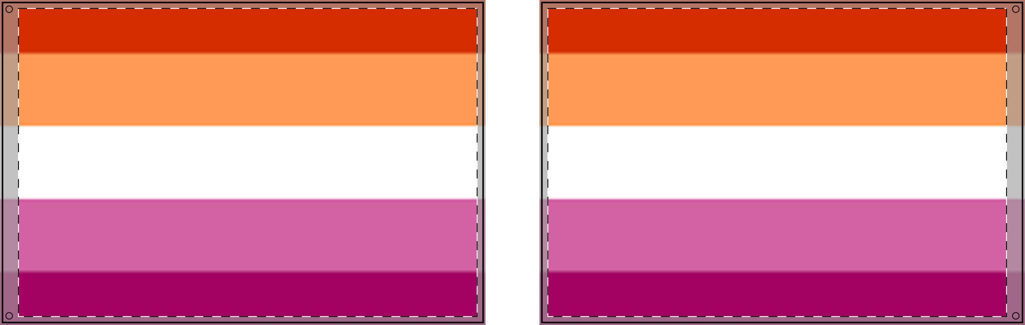 Double Sided Lesbian Pride Flag - Vibrant Rainbow Decorative Banner for Parades and Celebrations