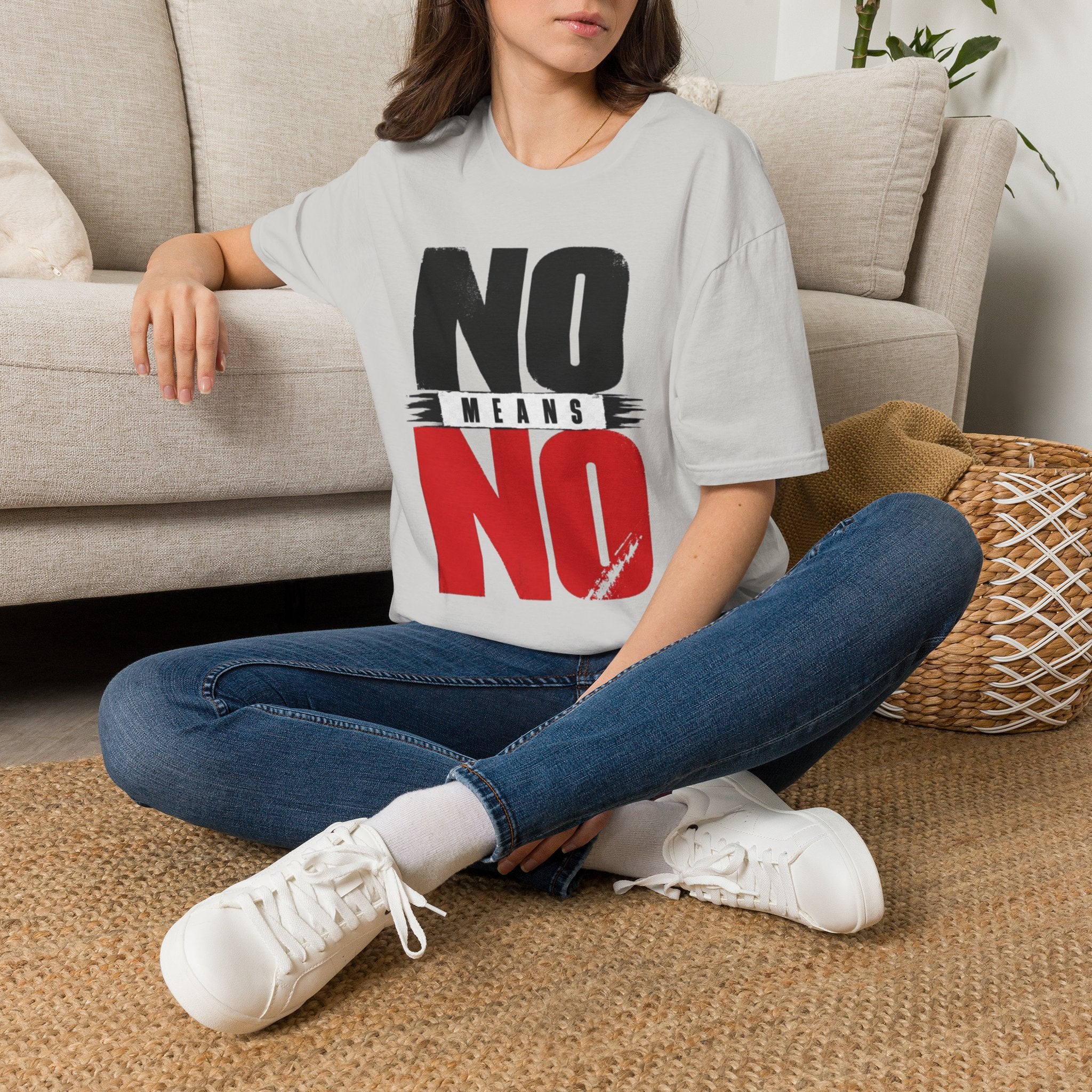 NO Means NO T-Shirt — Consent Awareness Graphic Tee