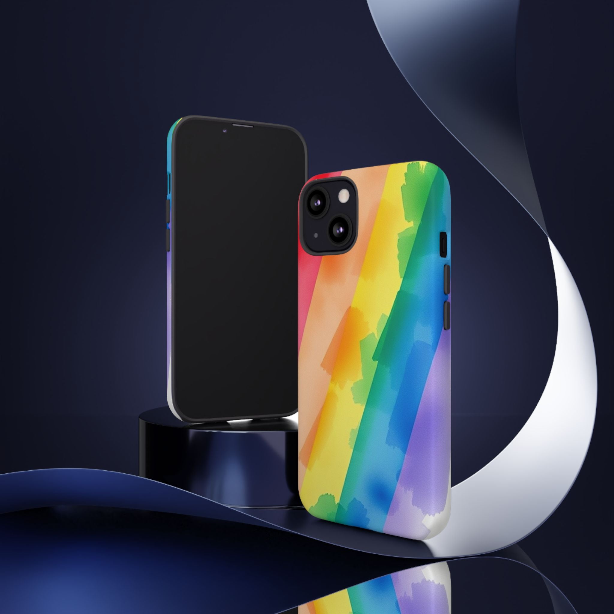 Rainbow Watercolor Art Tough Cases For Android & iPhone