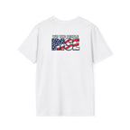 Patriotic Unisex Softstyle T-Shirt – Stand Against Fascism & We The People Rise Design