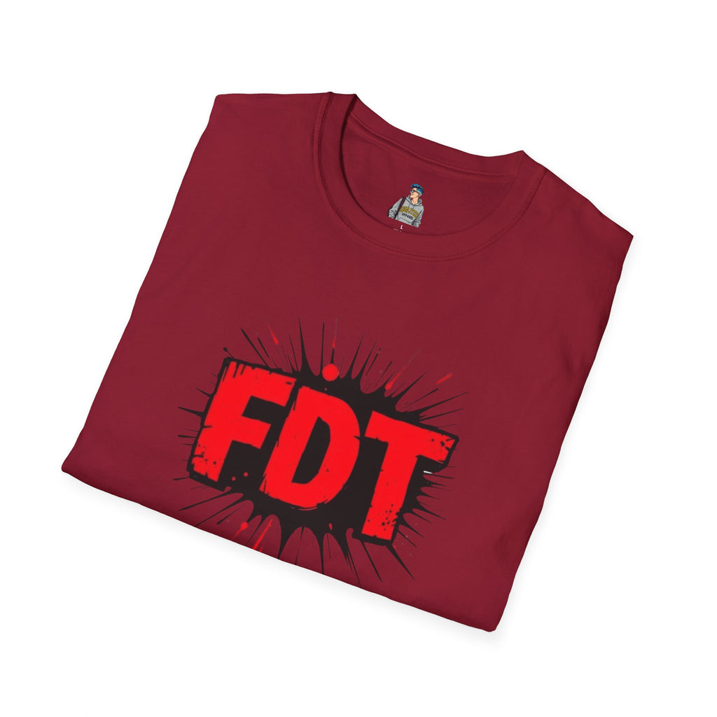 Unisex Softstyle T-Shirt with 'FDT' Graphic - Casual Streetwear for Everyday Style