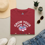 Grow Your Own Way Trans Pride Unisex T-Shirt - Floral Design for Garden Lovers