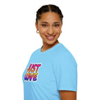 Just Love Unisex Softstyle T-Shirt | Perfect for Pride, Anniversaries, and Everyday Wear