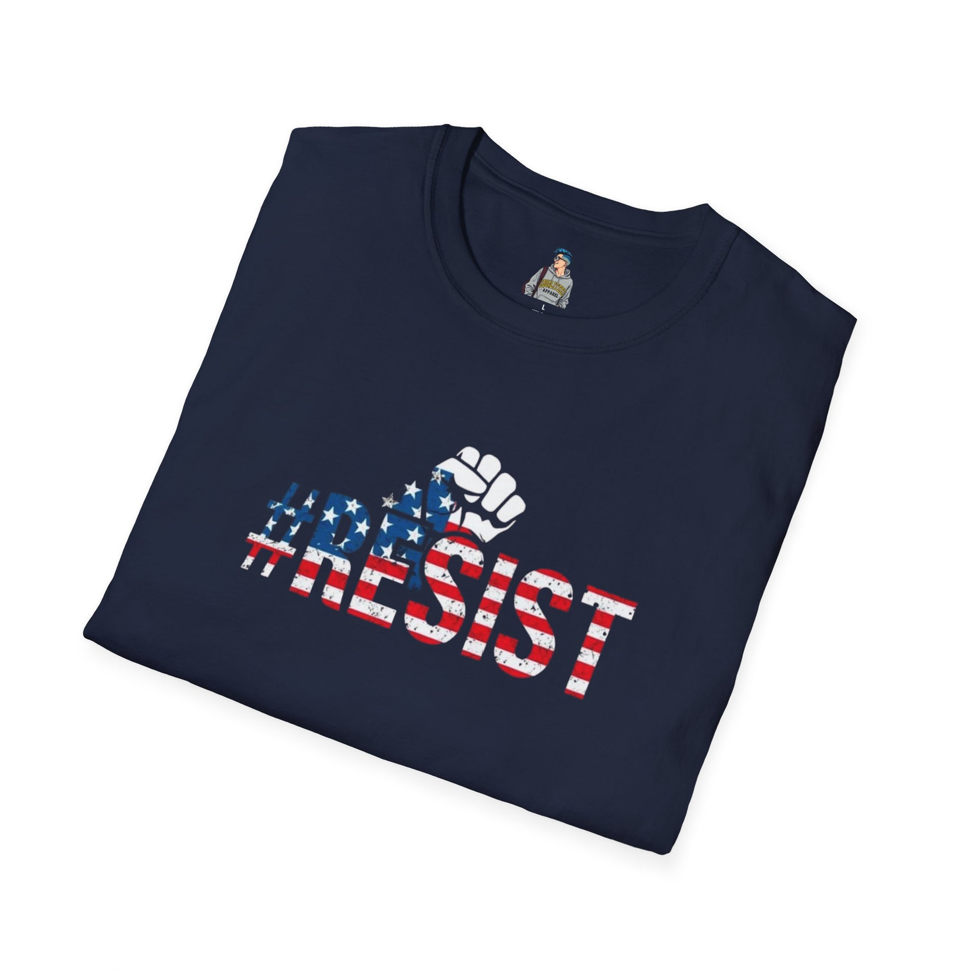 RESIST Unisex Softstyle T-Shirt - Empowering Statement Tee for Activists