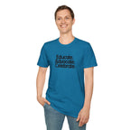 Teacher Advocate T-Shirt - Subtle Pride Educate Advocate Celebrate Design - EqualiTees.Me
