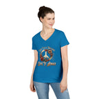 Women's Peace Love T-Shirt - Give It Away | Floral V-Neck Tee for Positive Vibes