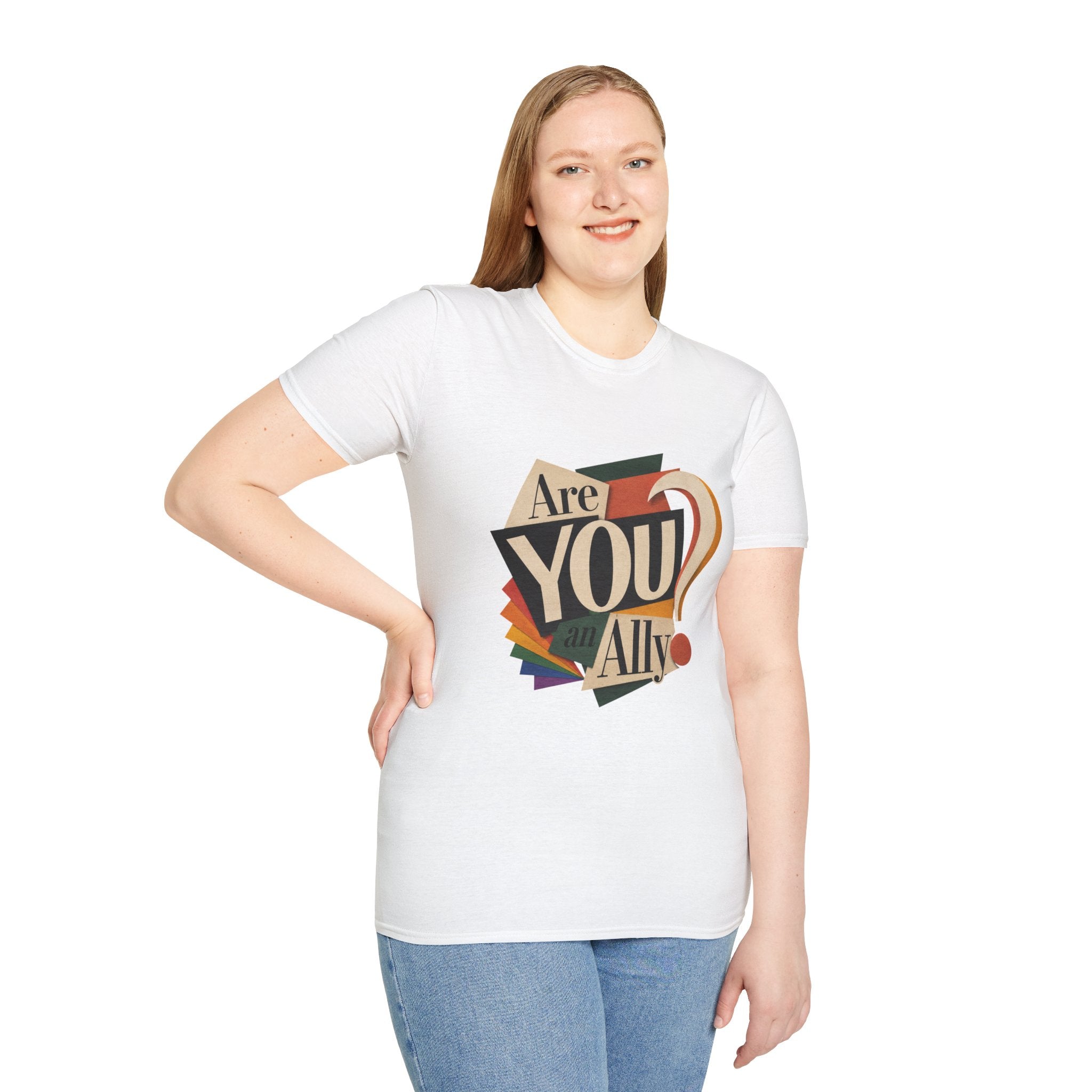 Are You An Ally? T-Shirt — Vintage Pride Ally Tee