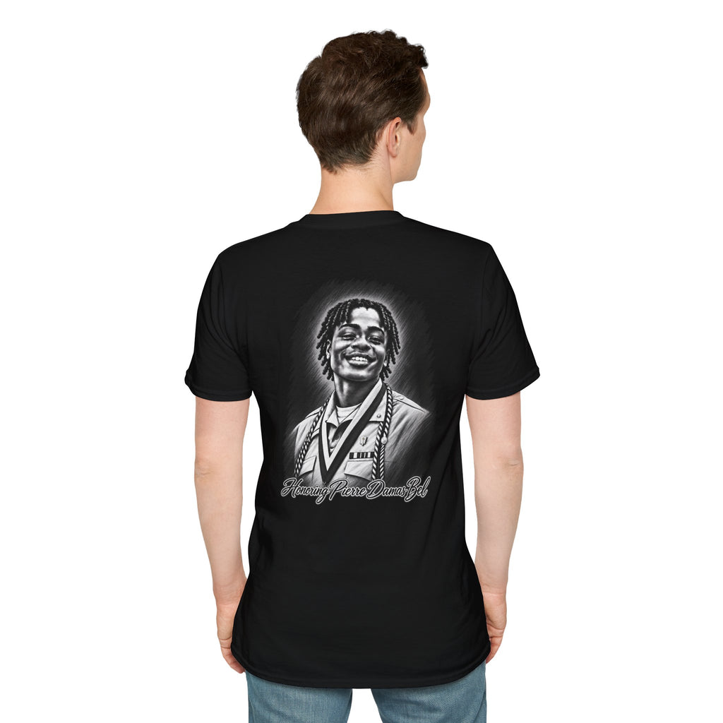 Portrait Front and Back - In Memory of Pierre Damas Bel T-Shirt