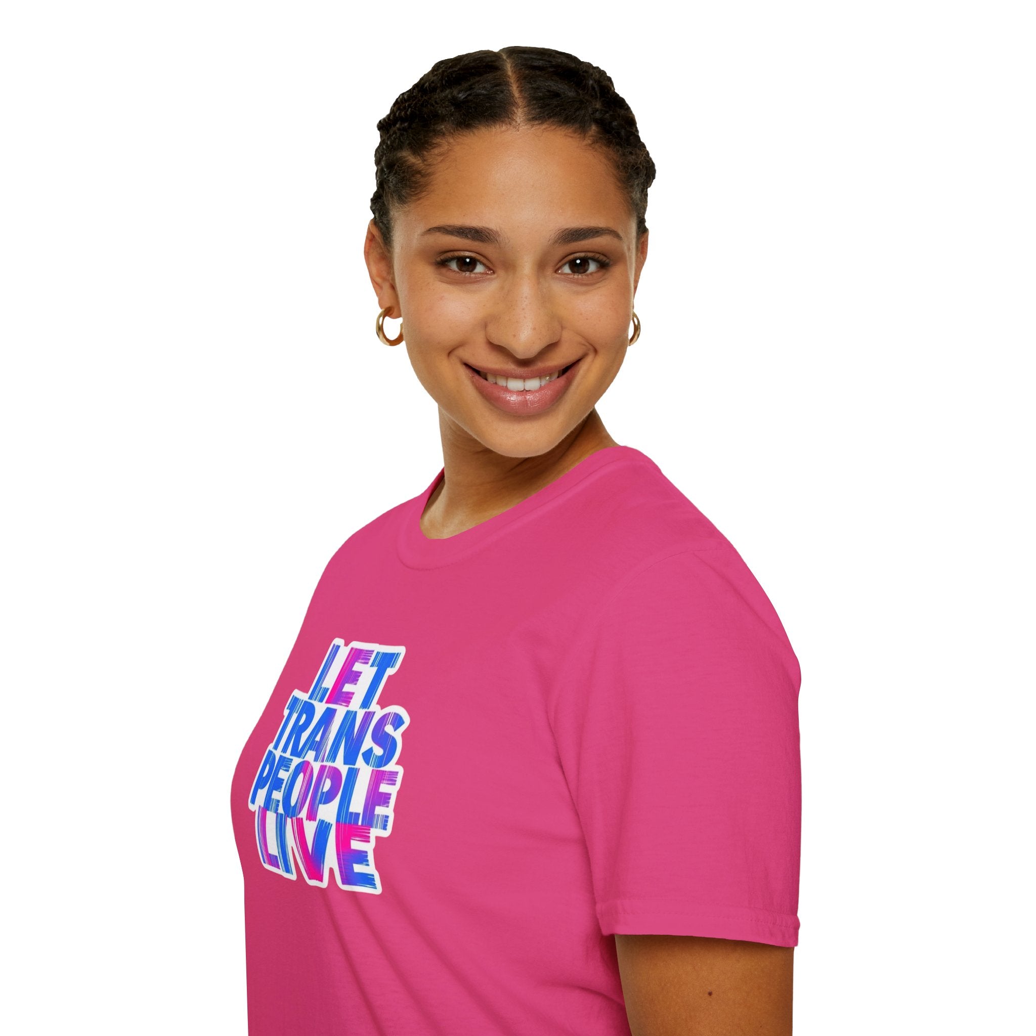 Let Trans People Live Unisex Softstyle T-Shirt