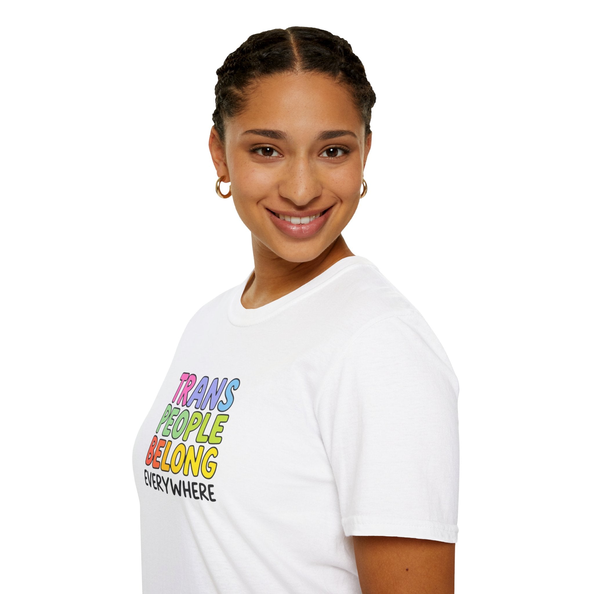 Trans People Belong Everywhere Unisex Softstyle T-Shirt