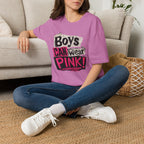 Boys Can Wear Pink T-Shirt — Bold Retro Feminist Graphic Tee