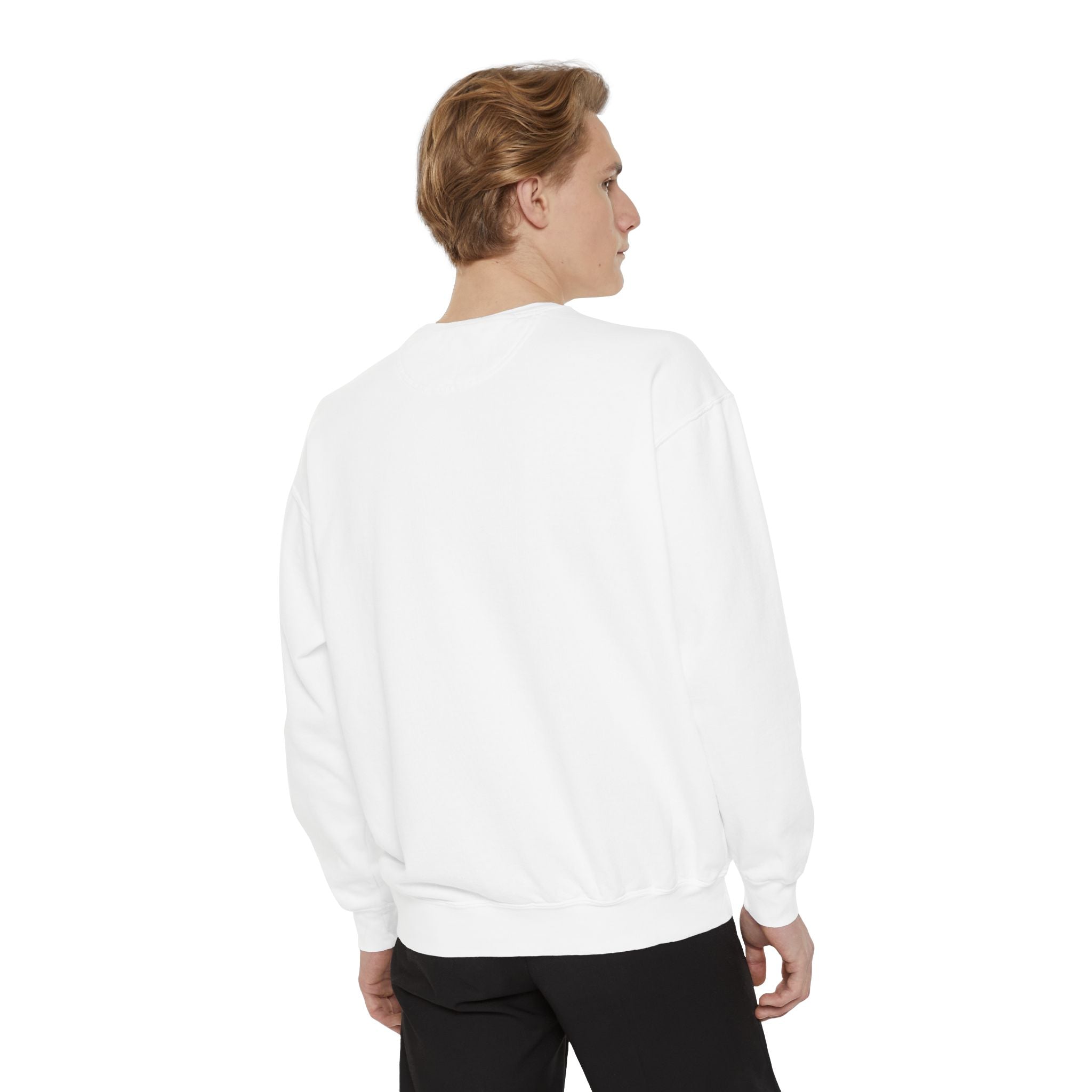 Be The Light Floral Sweatshirt - Unisex Garment-Dyed Cozy Apparel