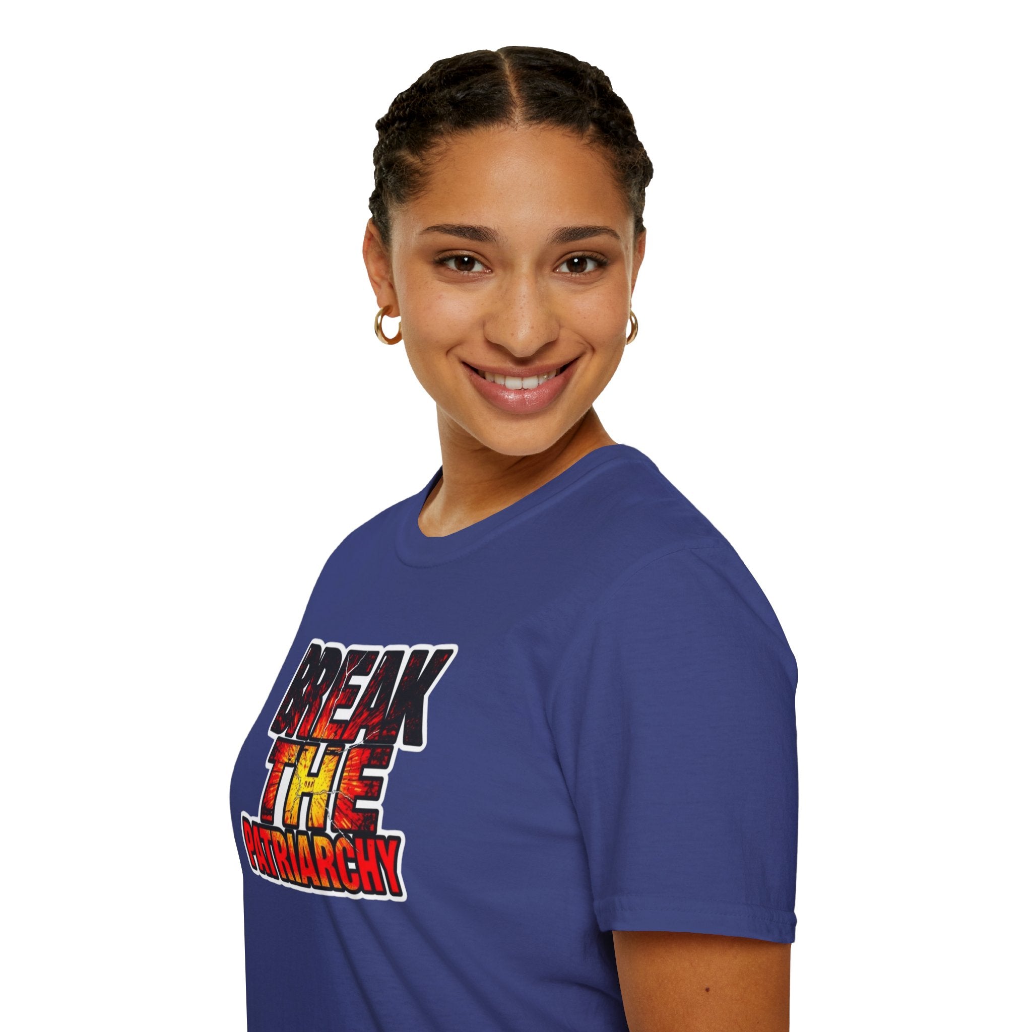 Break the Patriarchy Unisex Softstyle T-Shirt - Empowerment Wear for Social Change