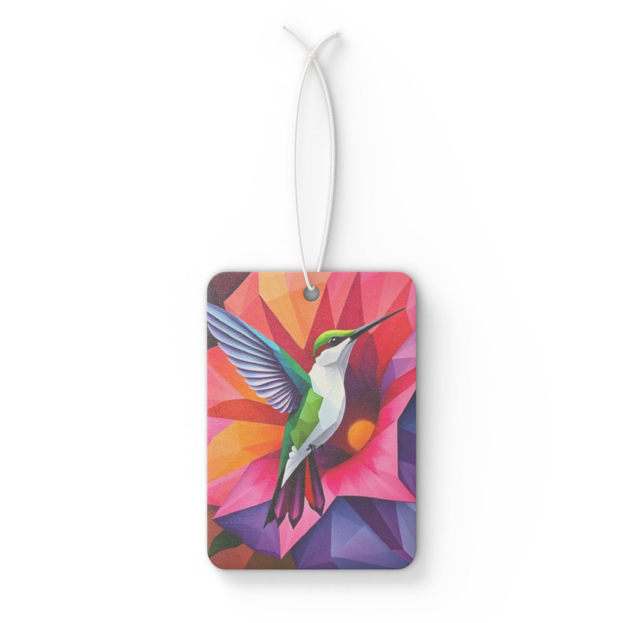 Fractal Hummingbird Design - Car Air Freshener - Eclectic and Aromatic