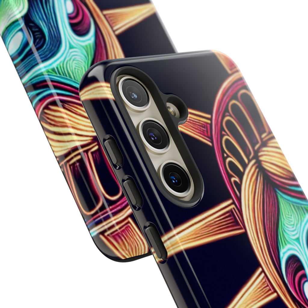 Statue of Liberty Neon Glowing Art Tough Case for Android & iPhone