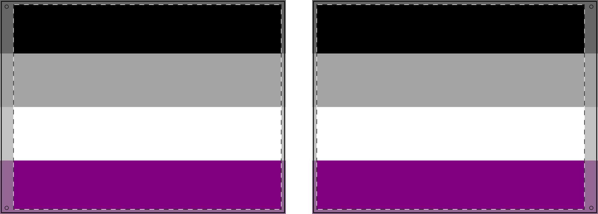 Double Sided Asexual Pride Flag - Inclusive Decor for Celebrations & Events