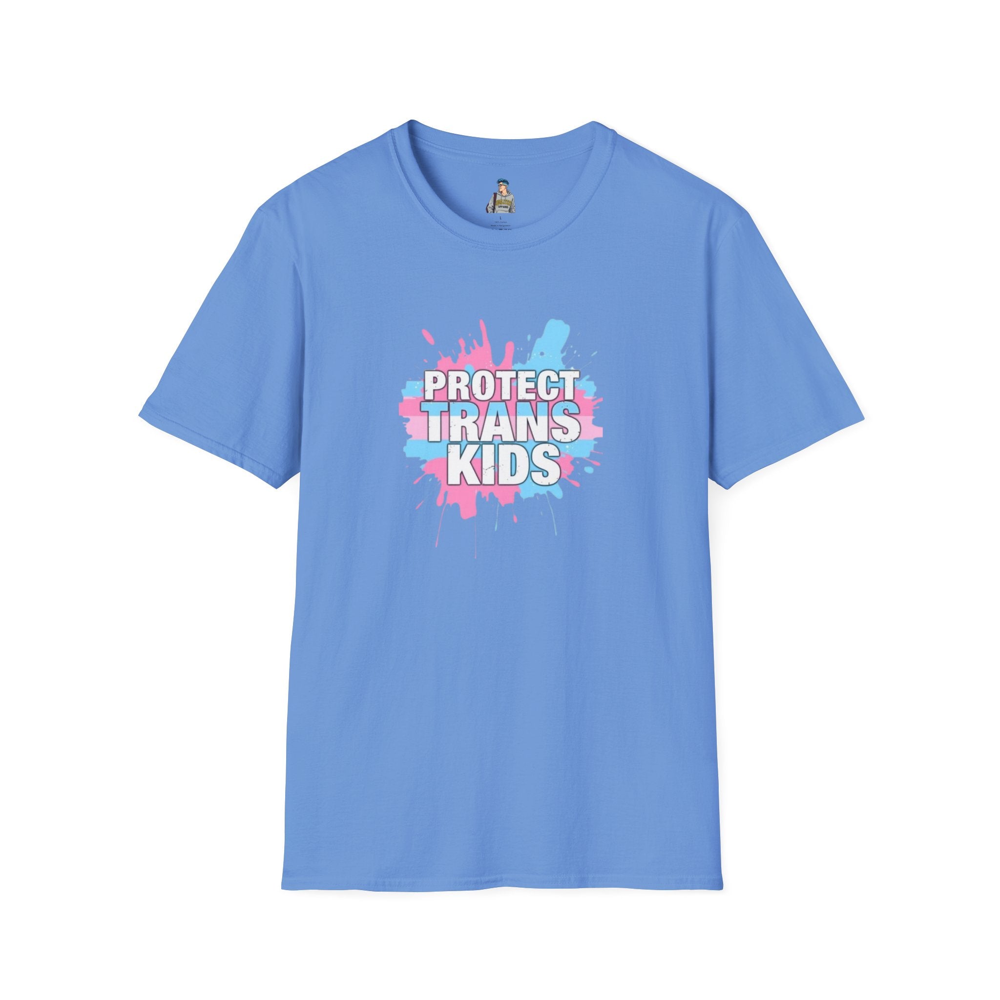 Protect Trans Kids Unisex Softstyle T-Shirt - Supportive LGBTQ+ Apparel