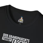 Patriotic Anti-Fascism T-Shirt - Voting for a Traitor Makes You One - Unisex Softstyle T-shirt