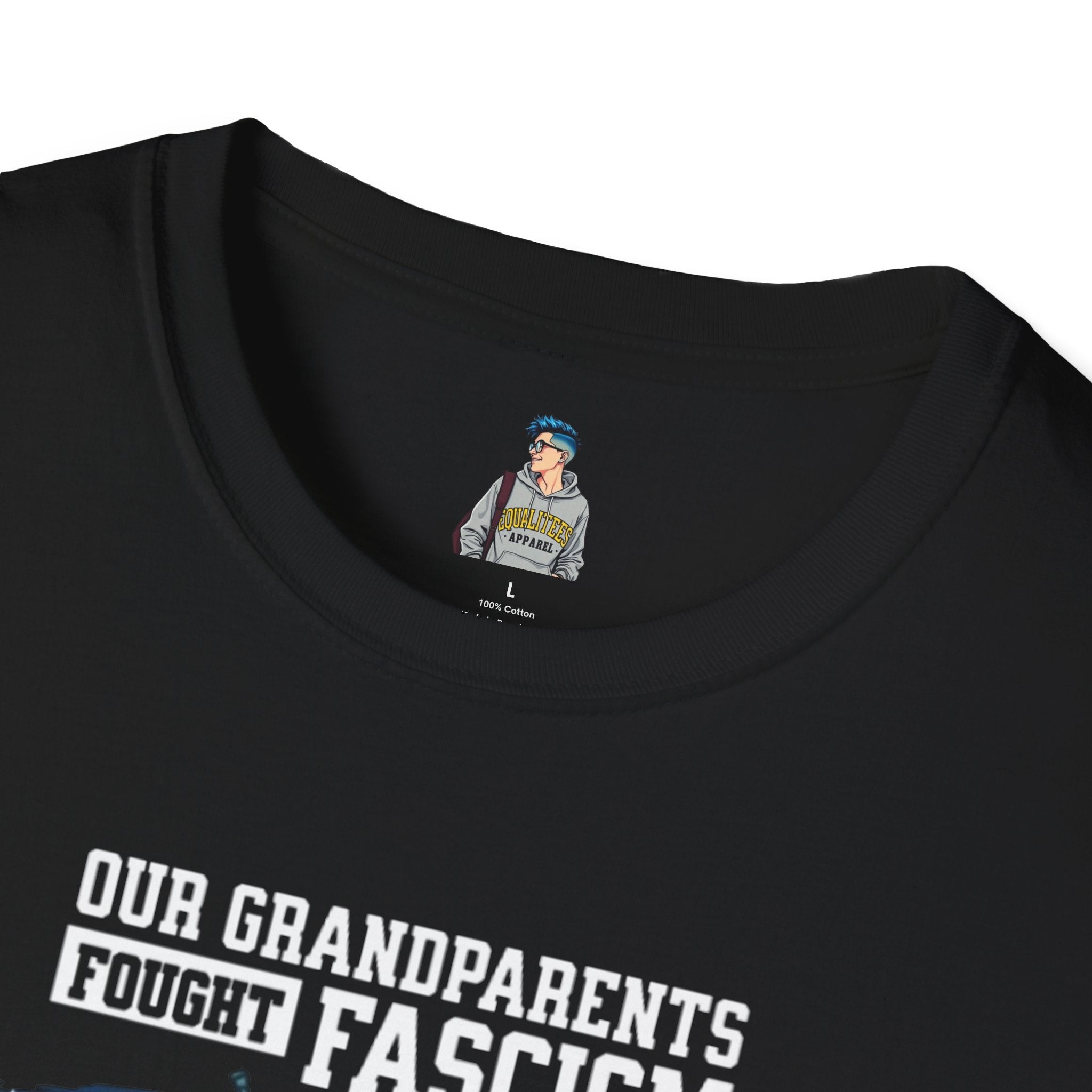 Patriotic Anti-Fascism T-Shirt - Voting for a Traitor Makes You One - Unisex Softstyle T-shirt