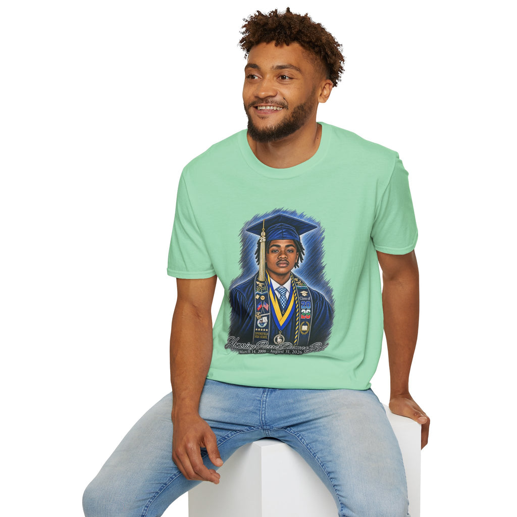 Portrait Front and Back - In Memory of Pierre Damas Bel T-Shirt