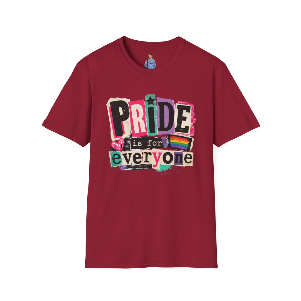 Pride Is for Everyone T-Shirt — Colorful LGBTQ+ Ally Tee