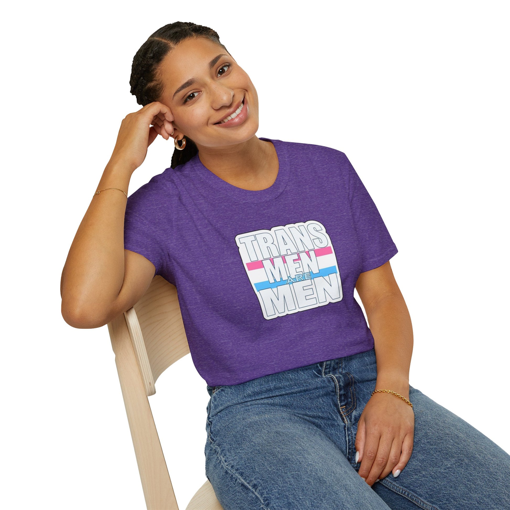 Unisex Softstyle T-Shirt - 'Trans Men Are Men' Statement Tee