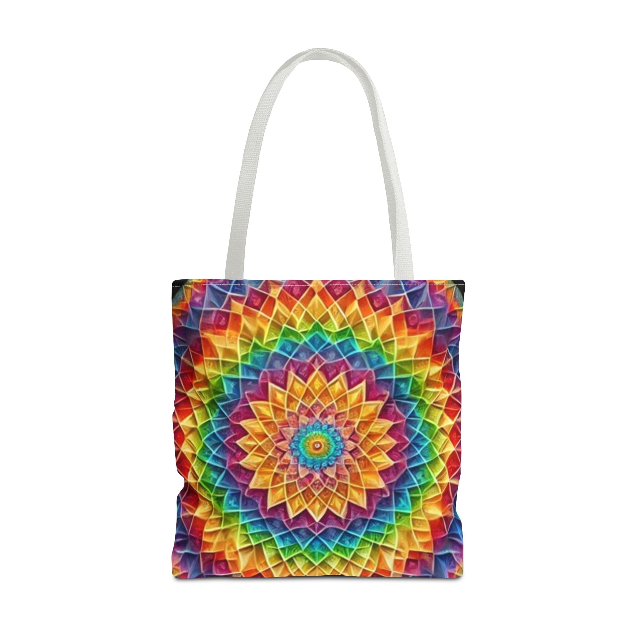 Rainbow Mandala Tote Bag