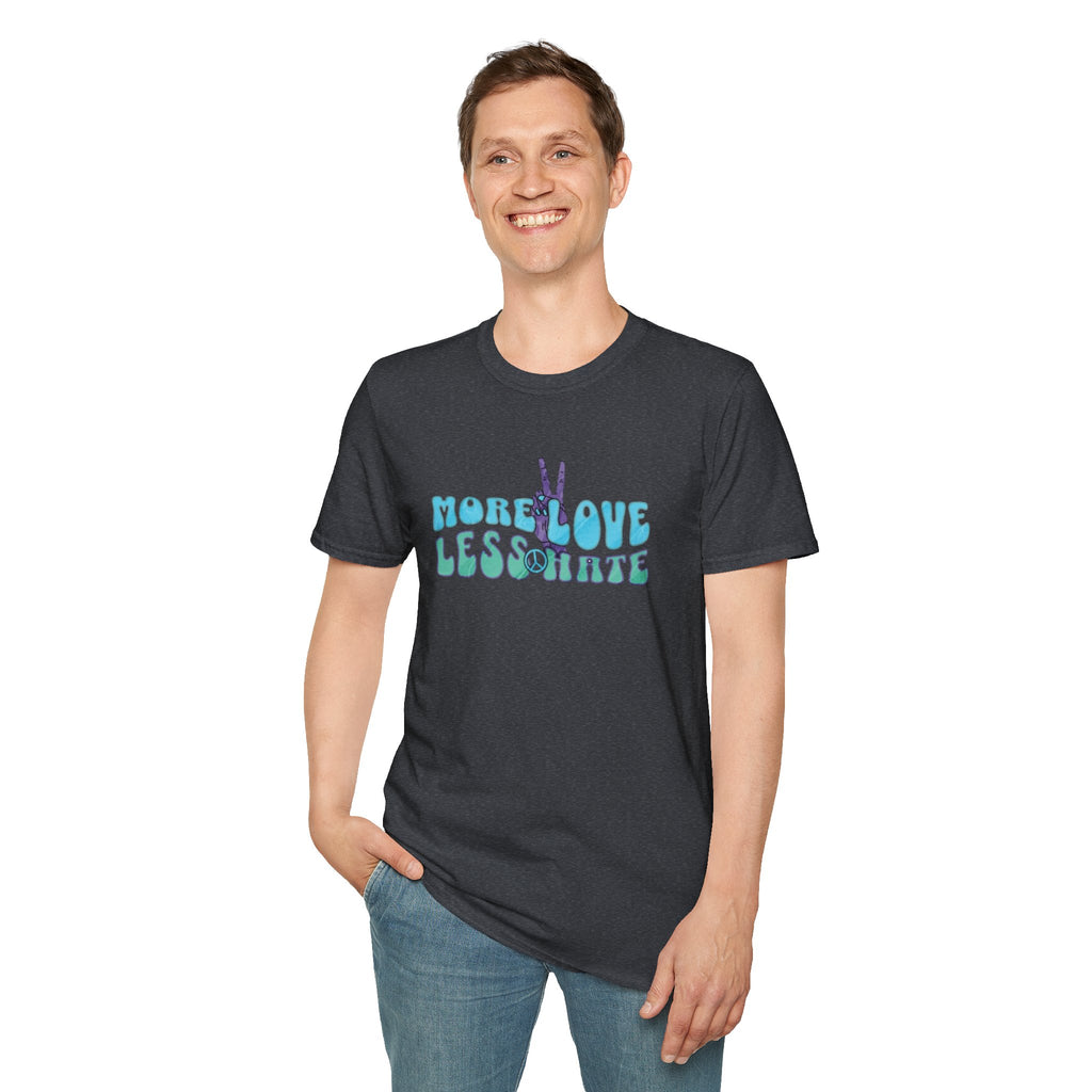 More Love Less Hate Unisex Softstyle T-Shirt
