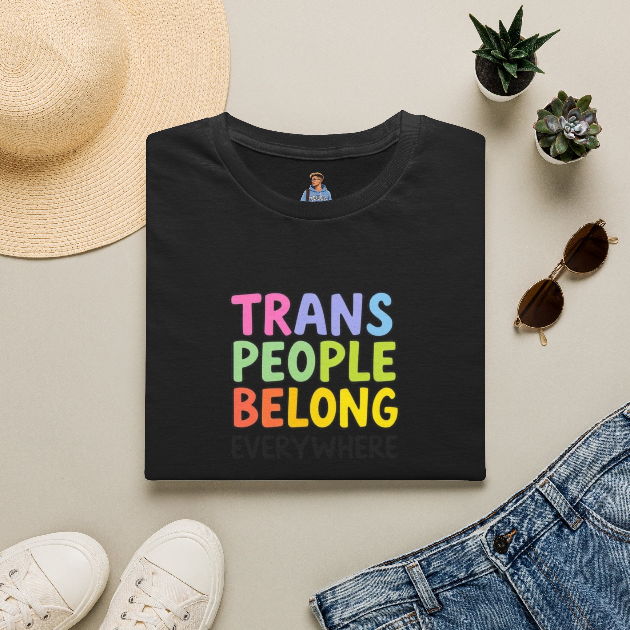 Trans People Belong Everywhere Unisex Softstyle T-Shirt