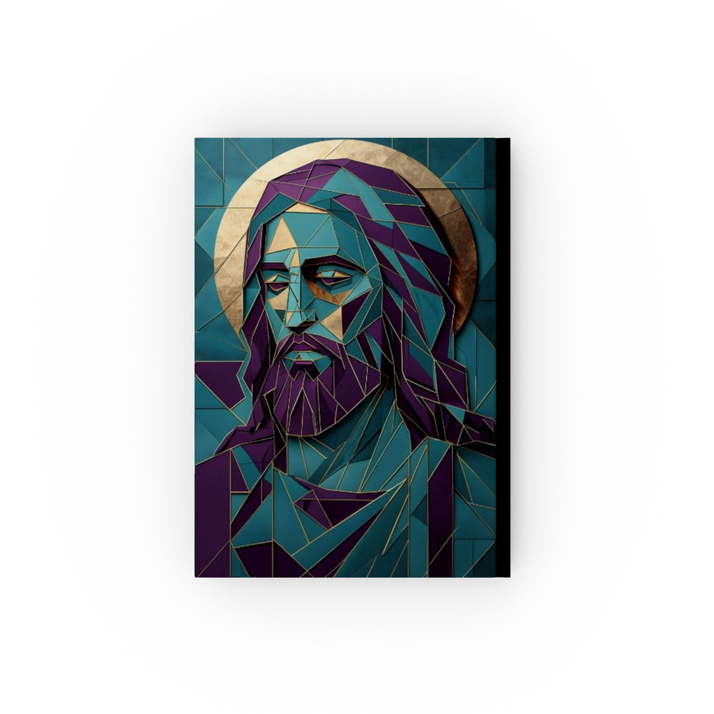 Fractal Jesus Portrait Hard Backed Journal - Perfect for Gifts, Journaling, and Celebrations