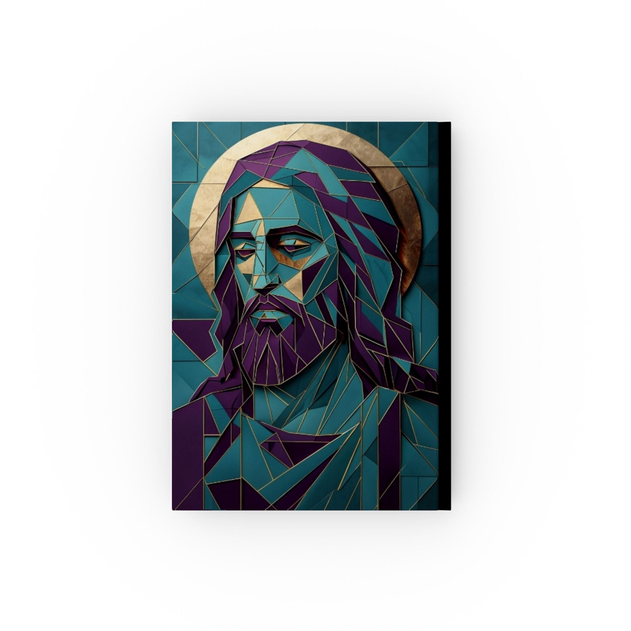 Fractal Jesus Portrait Hard Backed Journal - Perfect for Gifts, Journaling, and Celebrations