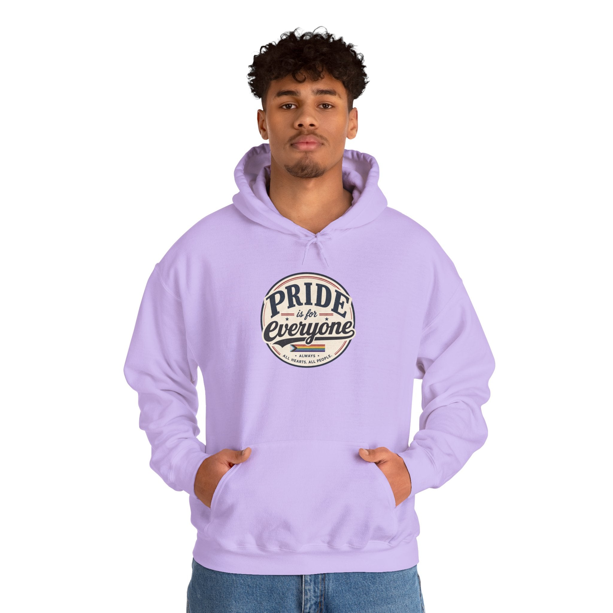Pride Is For Everyone Pullover Hoodie — Vintage Graphic Inclusivity Sweatshirt
