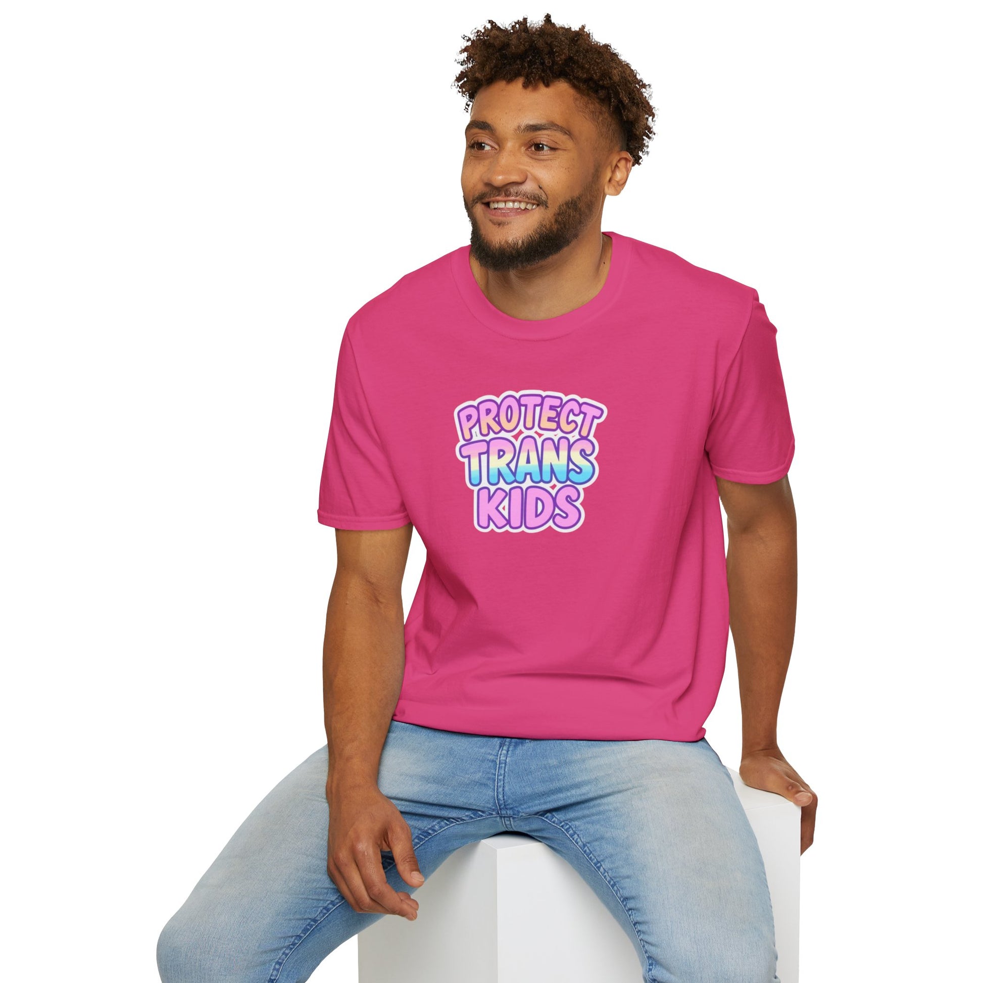 Unisex Softstyle T-Shirt - Protect Trans Kids Tee