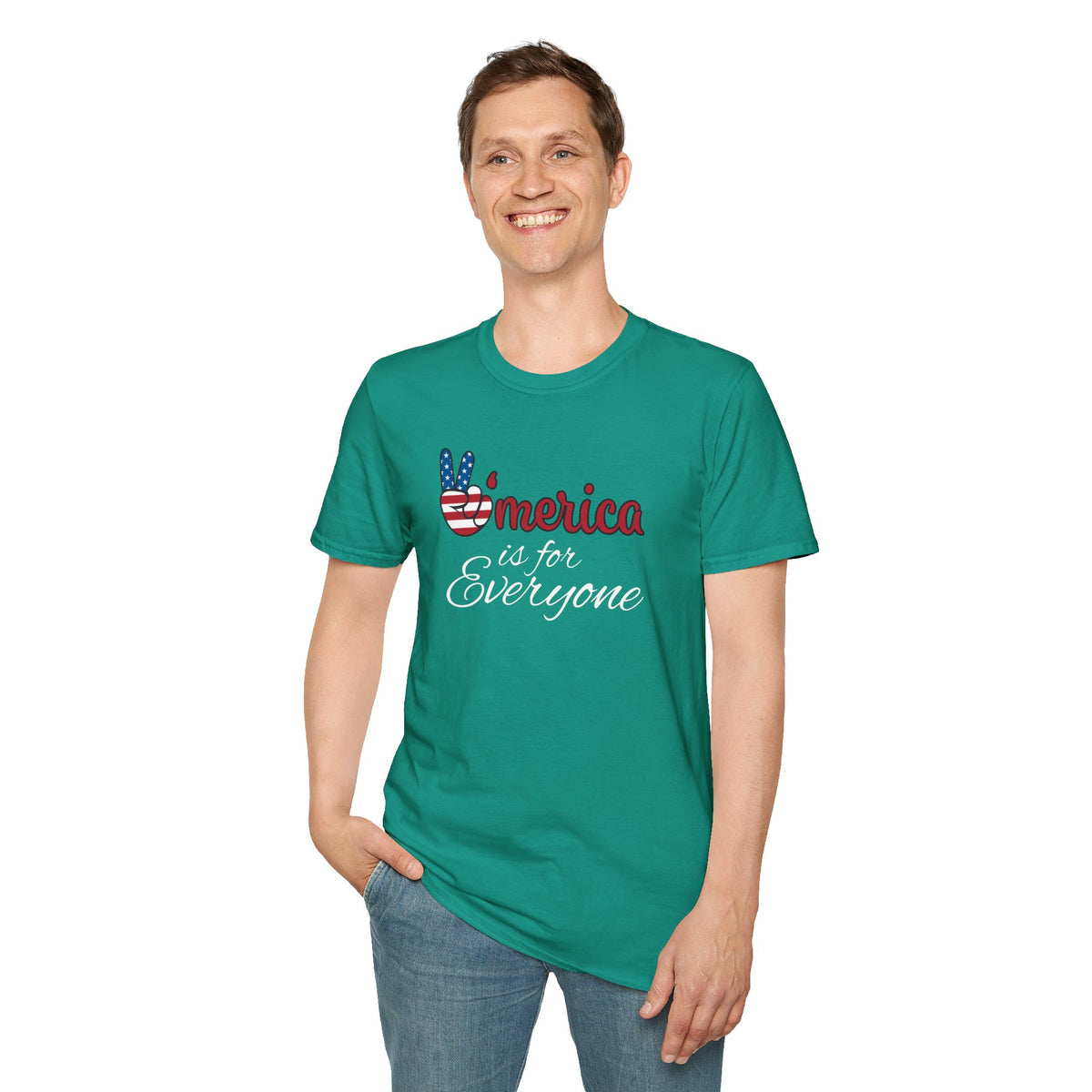 'Merica is for Everyone - Softstyle Unisex T-Shirt