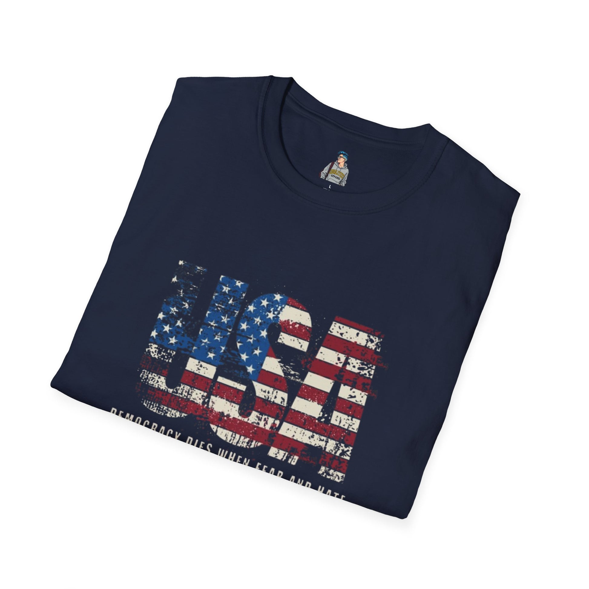 USA Democracy Statement Unisex Softstyle T-Shirt