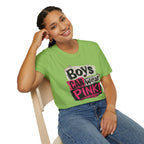 Boys Can Wear Pink T-Shirt — Bold Retro Feminist Graphic Tee