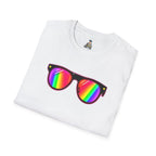 Rainbow Sunglasses Unisex t-shirt