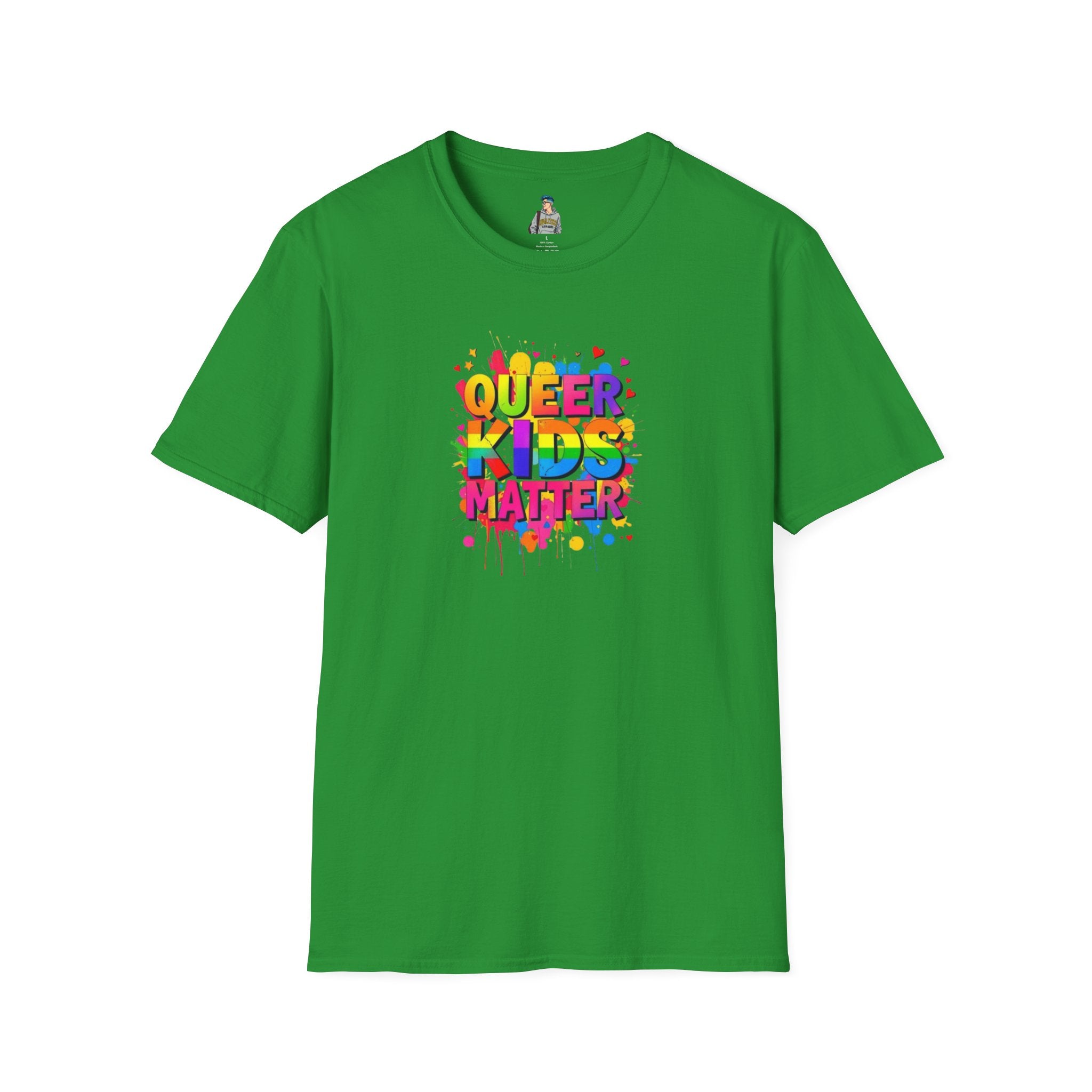 Queer Kids Matter Unisex Softstyle T-Shirt - Celebrate Inclusivity & Pride