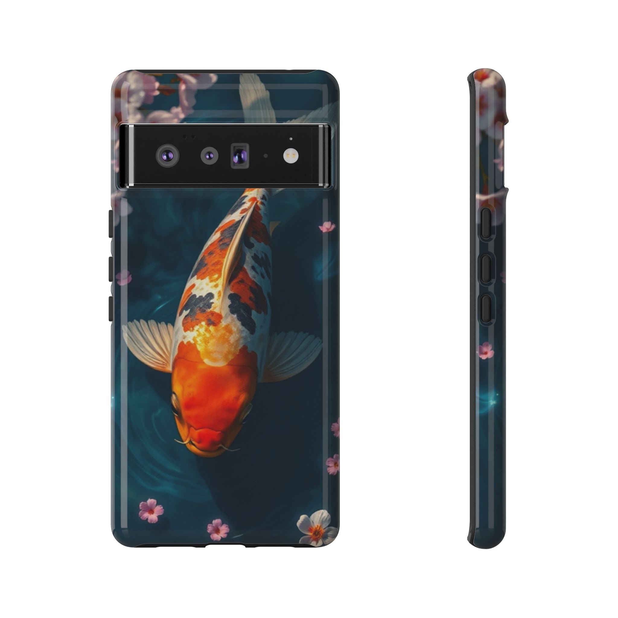 Peaceful Koi Cherry Blossom Tough Cases For Android & iPhone