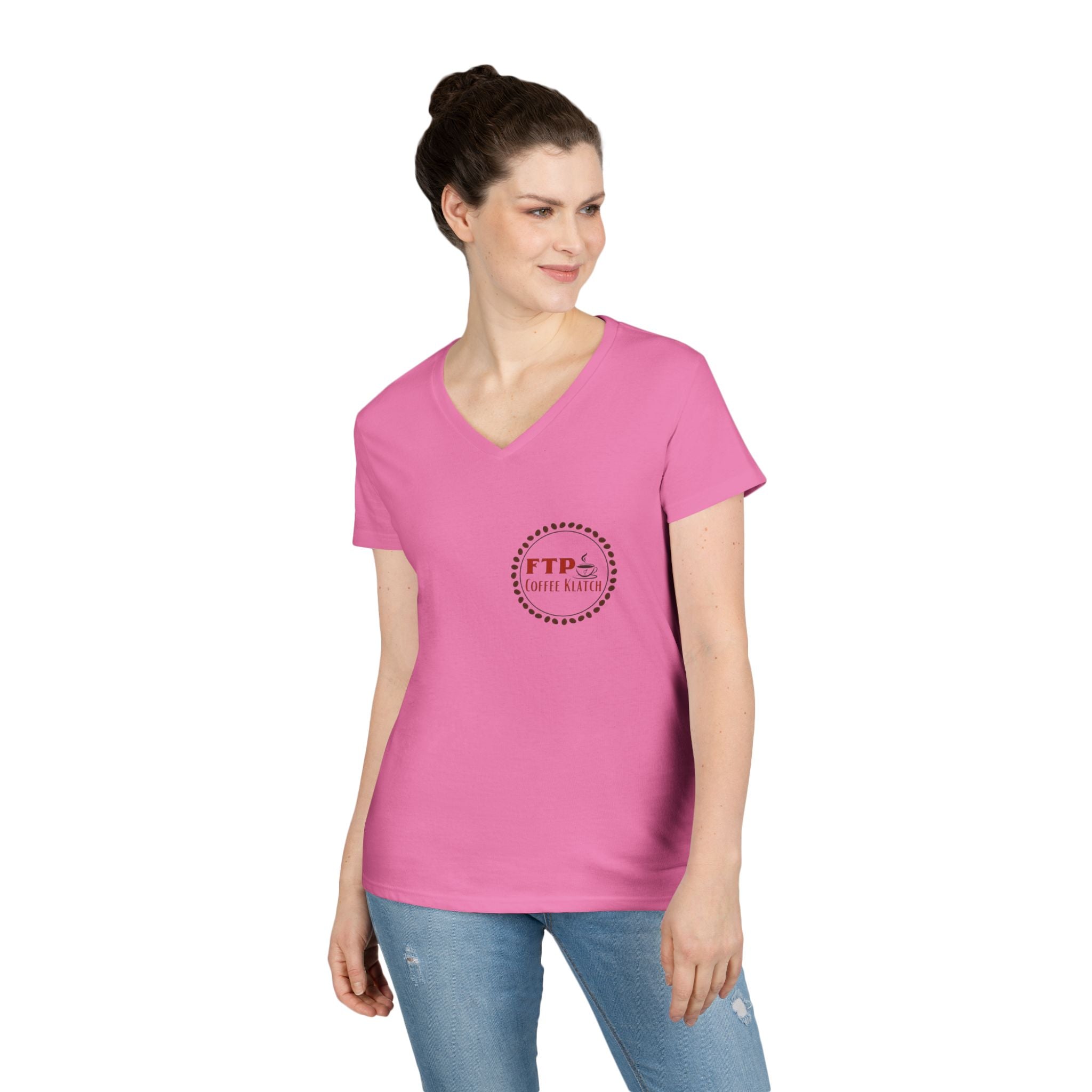 Ladies V-Neck FTP Small Logo