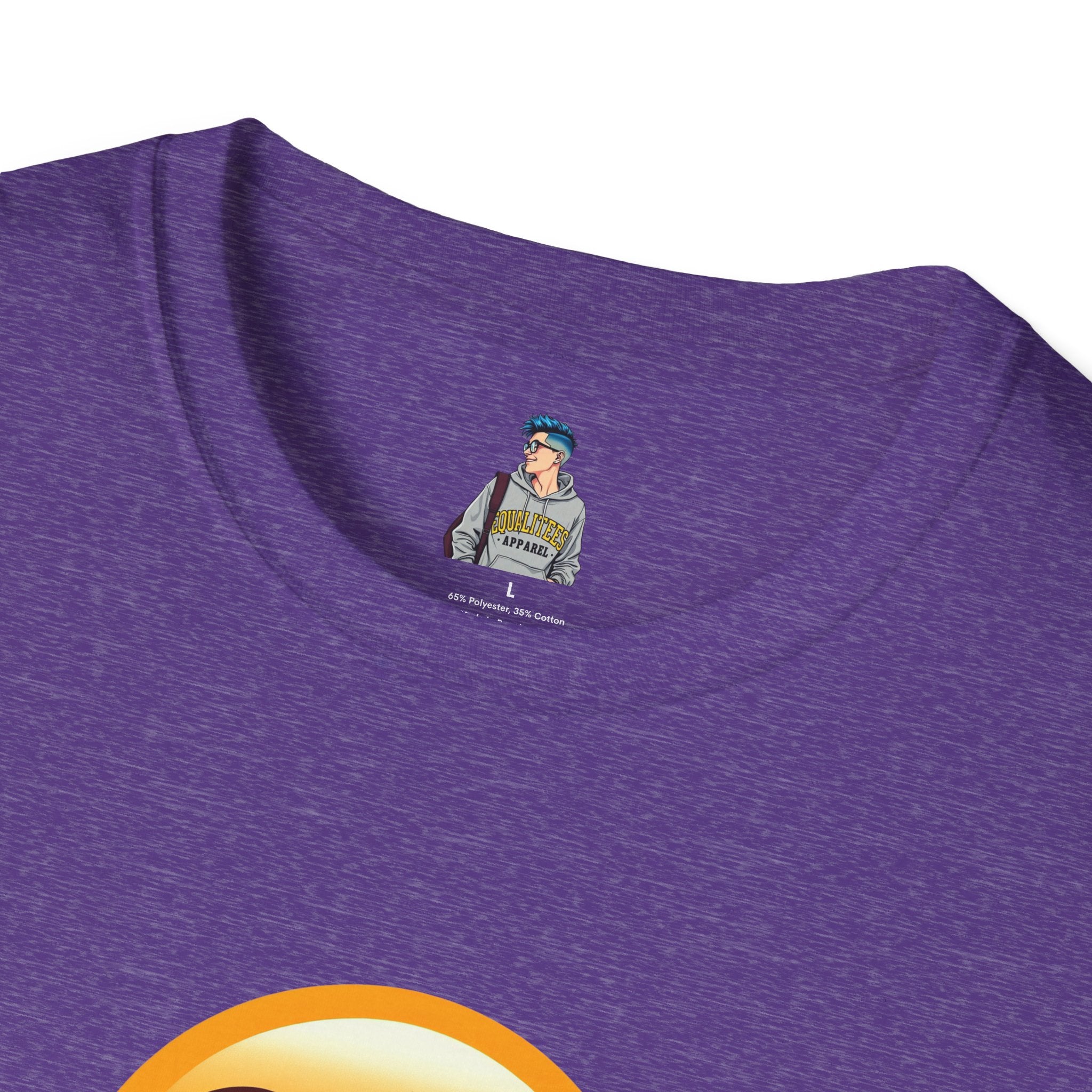 Unisex Softstyle T-Shirt with Eye Roll Emoji | Casual Graphic Tee for Everyday Humor
