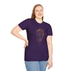 Abstract Rainbow Splatter Face Tee - EqualiTees.Me