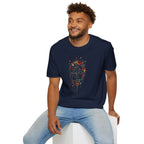 Abstract Rainbow Splatter Face Tee - EqualiTees.Me