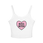 Boss Bitch Women's Spaghetti Strap Tank Top - Confident & Stylish Summer Wear - EqualiTees.Me
