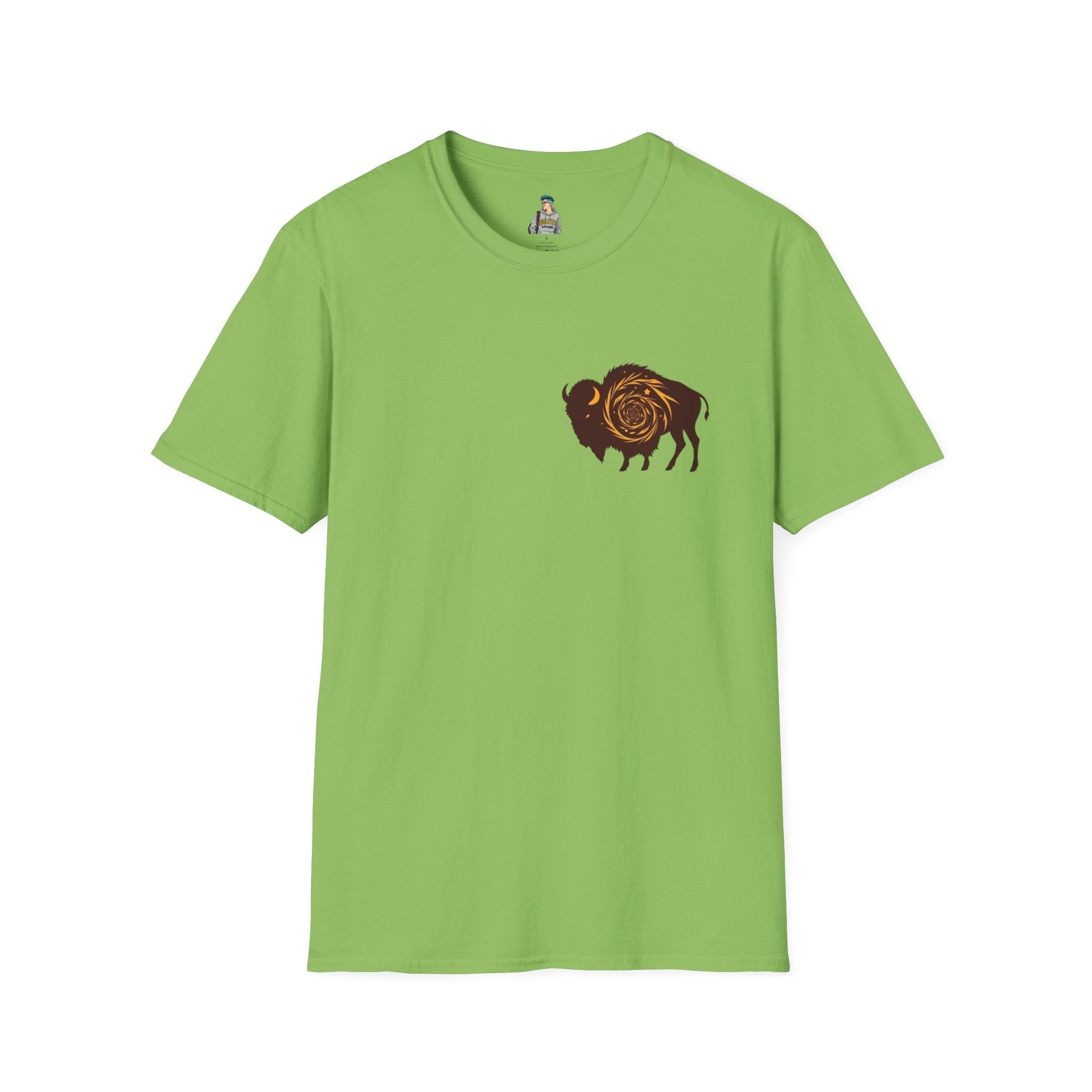 Buffalo Spiral Design Unisex Softstyle T-shirt - EqualiTees.Me