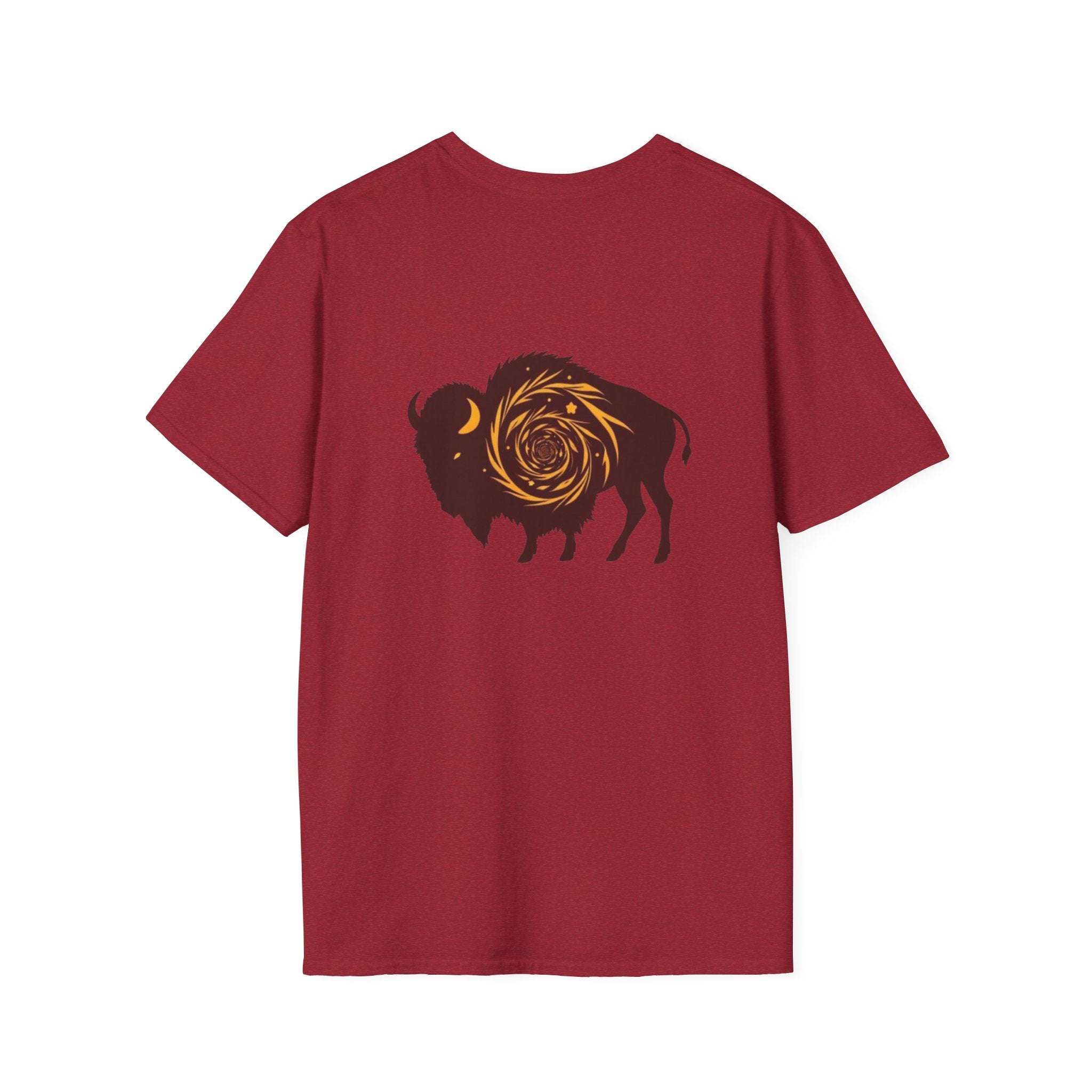 Buffalo Spiral Design Unisex Softstyle T-shirt - EqualiTees.Me